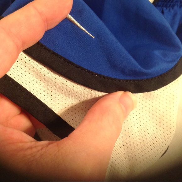 Nike Tempo shorts in blue, white and black - Picture 6 of 7
